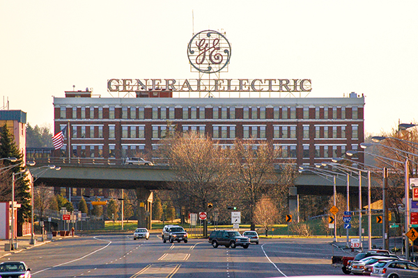 GE building on Schenectady NY
